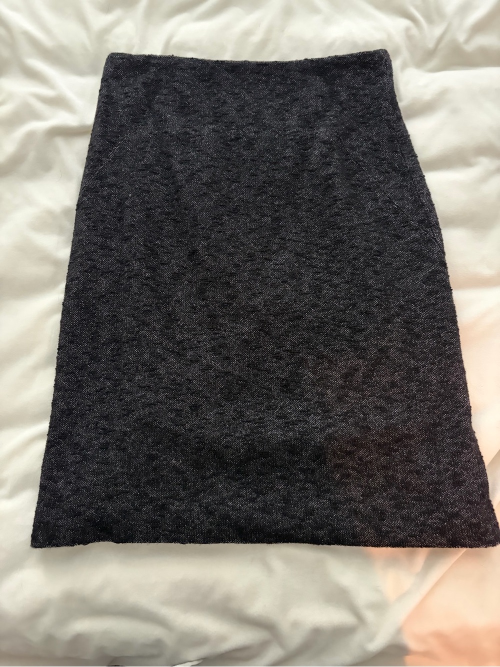 Theory Charcoal Knit Pencil Skirt